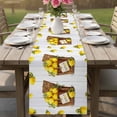 thumbnail image 4 of Lemon Basket Summer Table Runner 108 Inches, Farmhouse Grey Wooden Bed Runner Dresser Scarves Tabletop for Indoor Outdoor Parties/Ceremony/Banquet, 13"x 108", 4 of 9