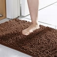 thumbnail image 5 of 1Pc Bathroom Mat Coffee Color Bathroom Rug Won'T Slip Bathroom Mat Soft and Comfortable Furry Durable Thickened Bathroom Rug Machine Washable Reusable Carpet, 5 of 9