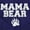Purple, variant on Mama Bear Paw Print Cute Mothers Day Hoodie Sweatshirt Women Brisco Brands M