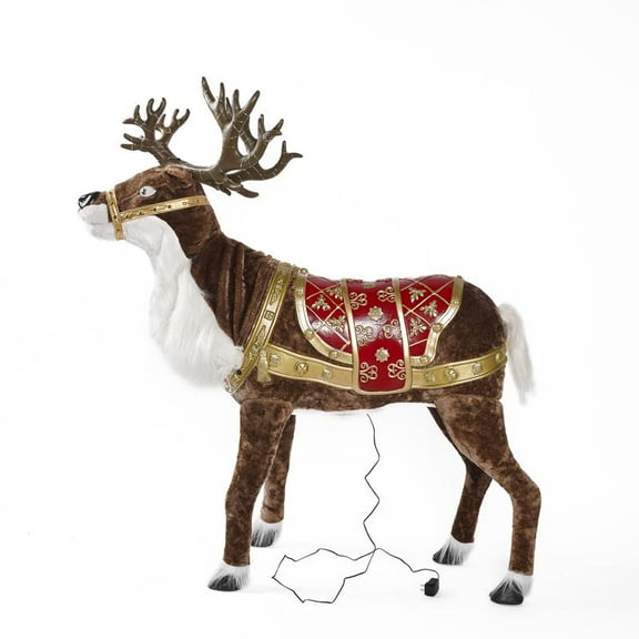 Charming Standing Reindeer Christmas Decoration Figurine - Perfect for Indoor Holiday Decor - Adds Festive Touch
