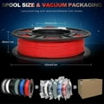 thumbnail image 2 of TPU Filament 1.75mm, 95A TPU Flexible Filament, Soft 3D Printer Filament, TPU 6 Pack 250g TPU 3D Printer Filament Bundle 1.75mm Black White Gray Red Blue Transparent, 2 of 5