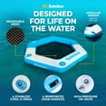 thumbnail image 4 of SOLSTICE ORIGINAL Inflatable Dock Float 6 Foot Water Mat with Mesh Swim Lounge, 4 of 7