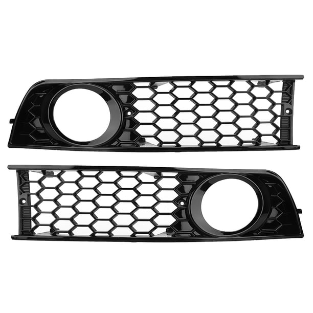 Rejilla de luz antiniebla, 2 piezas Rejilla de luz antiniebla para parachoques delantero de coche Rejilla de luz antiniebla para parachoques Rejillas de luz antiniebla para Audi Diseño revolucionario