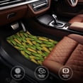 thumbnail image 6 of Pofeuu Corn 2 Print Car Foot Mat Set of 4 Pieces - All-Weather Full Set Floor Mats for Cars Trucks SUVs, 6 of 7