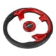 thumbnail image 4 of Volante de coche de 13 pulgadas Modificación universal del volante automático para la mayoría de los sedanes y SUV Rojo, 4 of 15