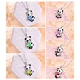 thumbnail image 5 of Soumake Pendant Necklace Panda Embrace Heart Exquisite Jewelry Cartoon Animal Necklace For Daily Wear Fashion, 5 of 8