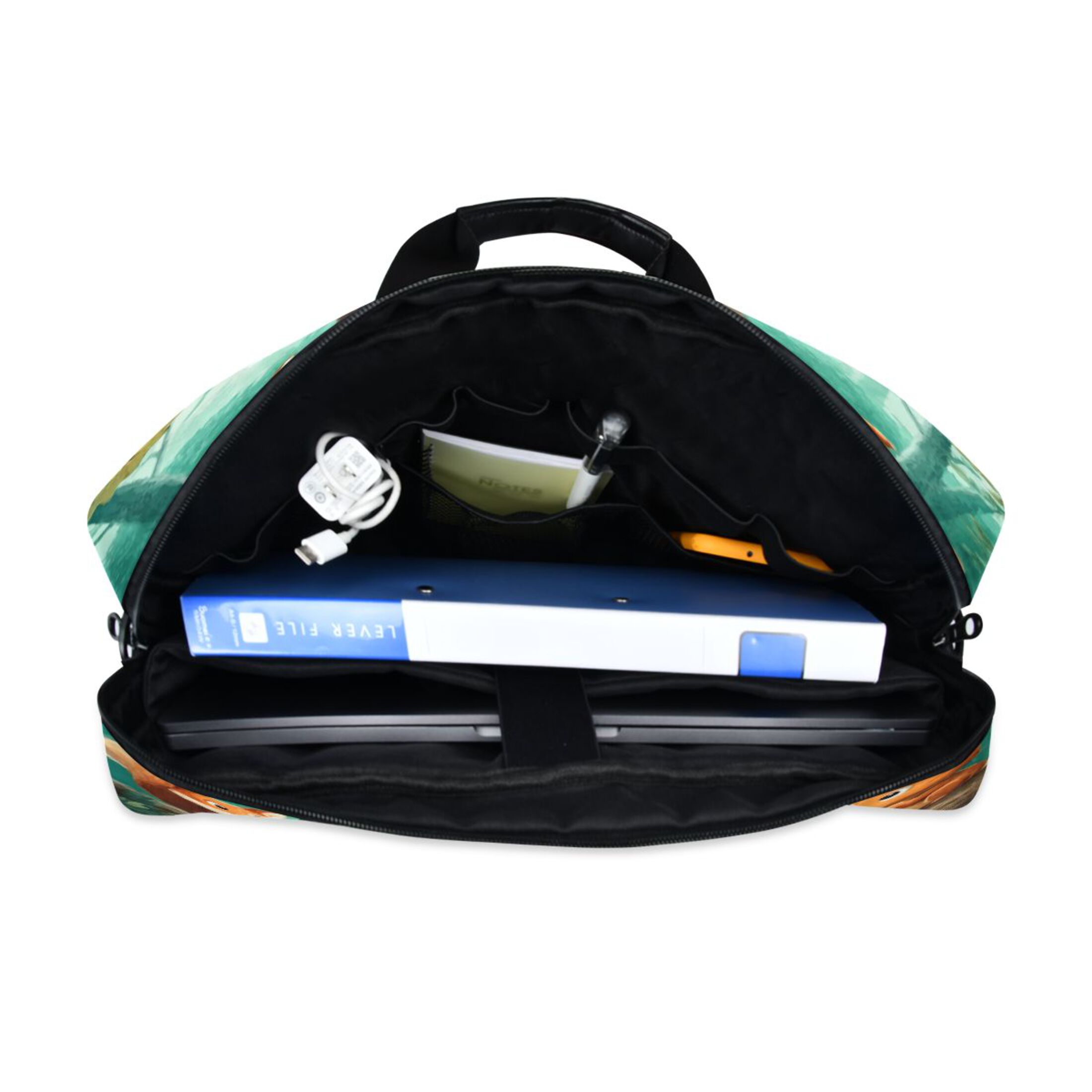 16" Laptop Tote Bag Laptop Sleeve Case Computer Briefcase for Work & Travel Owl Wearing Glasses