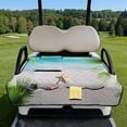 thumbnail image 2 of FUIALDOLG 51x30Inch Beach Theme Golf Cart Seat Cover All Season Protection Anti Skid Summer Golf Cart Seat Towel Blanket Breathable Cooling Club Car Seat Cushion with Storage Pocket, 2 of 8