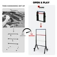 thumbnail image 2 of Ladder Ball Game Toss Set Foldable Assembly Free Sturdy Steel Indoor Outdoor Games Includes Carry Case, 6 Bolas, Scoresheet, Extra 5 Fun Rules, 2 of 9