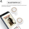 thumbnail image 4 of PULLIMORE Wireless Earbuds Bluetooth 5.0 Headphone TWS True Stereo Headset with Charging Box (White + Gold）, 4 of 9