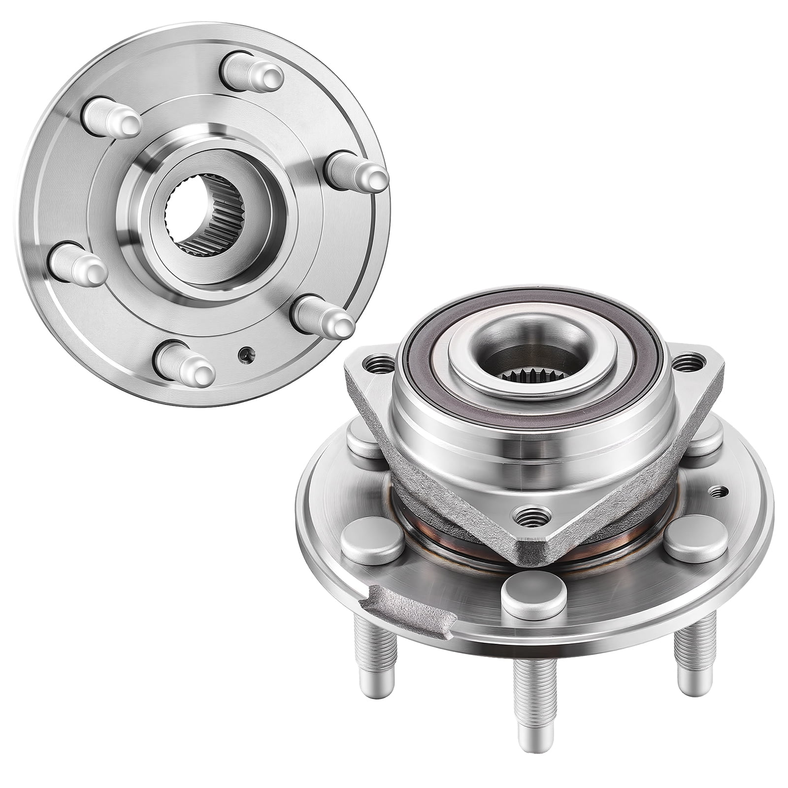 (2) Front Wheel Hub Bearing Assemblies For Chevy Traverse 2007-16, Acadia, Outlook