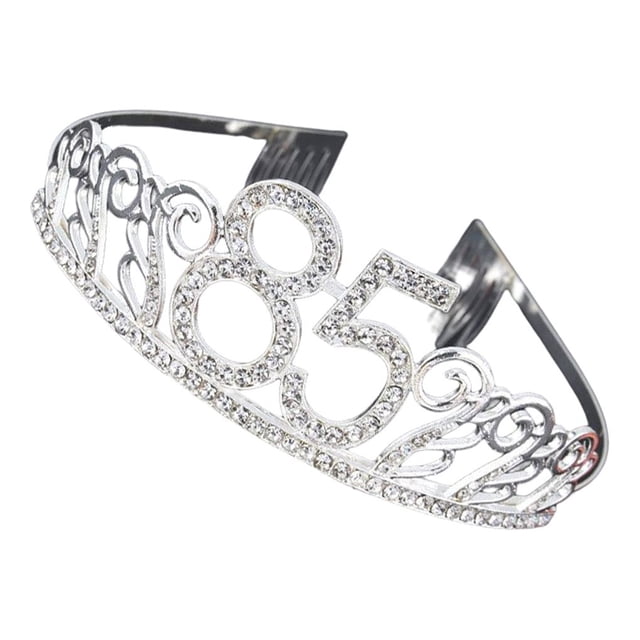 Sonducket Decoración de tocado de cumpleaños, accesorios de peluquería brillantes, adorno de corte de pelo, diadema de celebración para chicas Accesorio para el cabello ochenta y cinco Sonducket AP011164-17