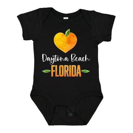 

Inktastic Daytona Beach Florida Orange in Heart Boys or Girls Baby Bodysuit