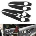 thumbnail image 3 of Door Panel Rear Speaker Decor Cover, Carbon Fiber Clear Texture Easy Installation Car Inner Door Panel Cover Fade Resistant Perfect Fit  for C Class W205, 3 of 7