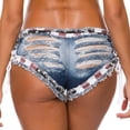 thumbnail image 5 of Women's High Waisted Stretchy Casual Summer Shorts New Sexy Pants Low Waist Sexy Perforated Nightclub Flowy Shorts S-2XL, 5 of 5
