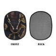 thumbnail image 2 of Pofeuu Ball Phyton Snake Print Silicone Pot Mat Mitten With Hanging Loop Heat Resistant Oven Mitts Non-Slip Bbq Baking Smoking Potholders, 2 of 7