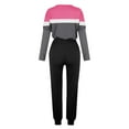 thumbnail image 3 of Aofany Two Piece Outfits for Women Loose Two-piece Sets Colorblock Long Sleeve Tops Casual Pants Sweatsuit Lounge Workout Sets for Women, 3 of 4