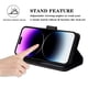 thumbnail image 4 of Funda de cuero con tapa magnética para iPhone, carcasa con tarjetero para iPhone 15 Pro Max 14 Plus 13 Mini 12 11 SE 2022 2020 X XS XR XS Max 8 7 6 6s, 4 of 4