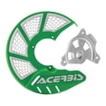 thumbnail image 1 of Acerbis X-Brake Vented Front Disc Cover with Mounting Kit Green/White, 1 of 4