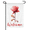 Garden Flag-3, variant on Red Rose Floral Garden Flag 12×18in Double Sided Soft Floral Heart Botanical UV Protected Fade Resistant Weatherproof Decor For Outdoor Porch Lawn Patio Yard Home