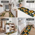 thumbnail image 5 of DarkBlue Sunflower Bee Pattern Kitchen Rugs Sets Of 3,Kitchen Runner Rugs Non Skid Washable,Decorative Kitchen Floor Mats for Kitchen,Sink,Laundry,17"x30"+ 17"x47" + 17"x59", 5 of 6