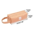 thumbnail image 3 of Clearance Under $1 InsCrazy Pencil Pouch Double-layer Cloth Pencil Case Large Capacity Double-pull Pencil Case Portable Zipper Portable Pencil Case, 3 of 6