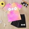 thumbnail image 2 of OYXSER Toddler Baby Girls Clothes 1T 2T 3T 4T 5T T-Shirt Tee Tops + Shorts Short Sleeves Cute Outfits Set 2 Pieces Shorts Set, Pink 9-10Y, 2 of 4