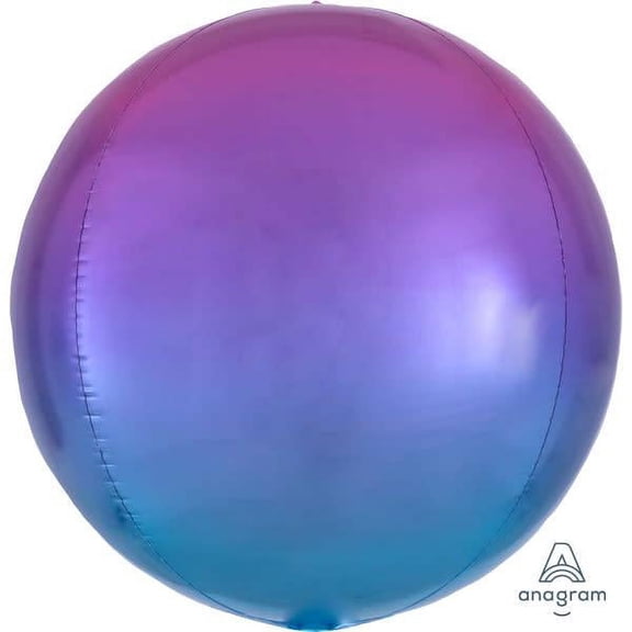 LOONBALLOON Ocean Ballons, 16″ OMBRE ORBZ - PINK & BLUE