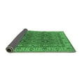 thumbnail image 2 of Ahgly Company Indoor Square Oriental Emerald Green Industrial Area Rugs, 3' Square, 2 of 4