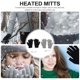 thumbnail image 3 of 2 pares USB Guantes con calefacción Pantalla táctil Mits de invierno Manos calentador para hombres mujeres, 3 of 5