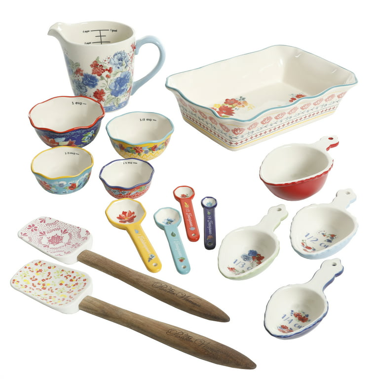 The Pioneer Woman Floral Medley 16-Piece Bakeware Combo Set