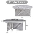 thumbnail image 2 of Historyli Go5H 31.4-Inch Round Coffee Table, Modern Aesthetic Circle Coffee Table, Sturdy Leg Support, Easy Assembly, Sofa Side Table For Small Spaces And Living Room, 2 of 9