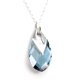 thumbnail image 2 of Juego de aretes y cadena con dije corte Pera ZVEZDA plata mexicana ley .925 Aquamarin, 2 of 4