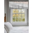 thumbnail image 5 of Curtain Valance for Windows,Boho Beach Waves Gray Gradient Kitchen Valances Rod Pocket Short Curtains,Summer Seaside Spray Window Treatment Panel for Bedroom Bathroom 54"x18", 5 of 7