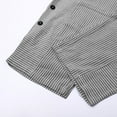 thumbnail image 6 of Black Women's Casual Pants, Women'S Cotton And Linen Striped Elastic Waist Side Back Four Pockets Buttoned 9/10 Pants,Women's Casual Pants XL, 6 of 9