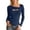 Navy, variant on T-Shirts for Women Long Sleeves Crew Neck Slim Fit Basic Tops Business Spring Outfits Clothes Women Size L
