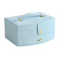 thumbnail image 2 of Caja de almacenamiento de joyas, joyero con espejo, joyero organizador, joyero portátil, máxima comodidad Jadeshay A, 2 of 8