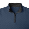 thumbnail image 7 of TOUMENY Men Zip Up Sweater High Neck Long Sleeve Solid Casual Comfy Slim Fit Pullover Fashion Knit Fall Winter Layer Tops Jacket Blue S, 7 of 7