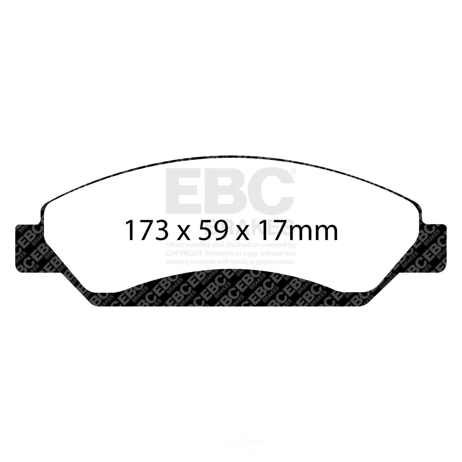 EBC Brakes Greenstuff 6000 Series Heavy Duty 4x4/SUV/Light Truck Brake Pad Set Fits select: 2005-2007 CHEVROLET SILVERADO, 2007 CHEVROLET TAHOE