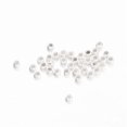 thumbnail image 2 of 10000 pc Rondelle Brass Crimp Beads Silver 1.5mm Hole: 0.5mm Brass, 2 of 2