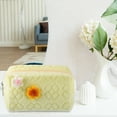 thumbnail image 3 of Unique Bargains 1Pcs Travel Makeup Bag Makeup Brush Holder Makeup Organizer Bag Cosmetics Storage Bag Cloth Yellow, 3 of 7
