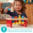 thumbnail image 4 of Melissa & Doug Deluxe Pounding Bench Wooden Toy With Mallet, 4 of 11