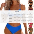 thumbnail image 7 of qucoqpe Bikini Sets for Women Two-piece Bathing Suit Summer Fashion Casual Solid Color Beach Swimsuit, 7 of 7