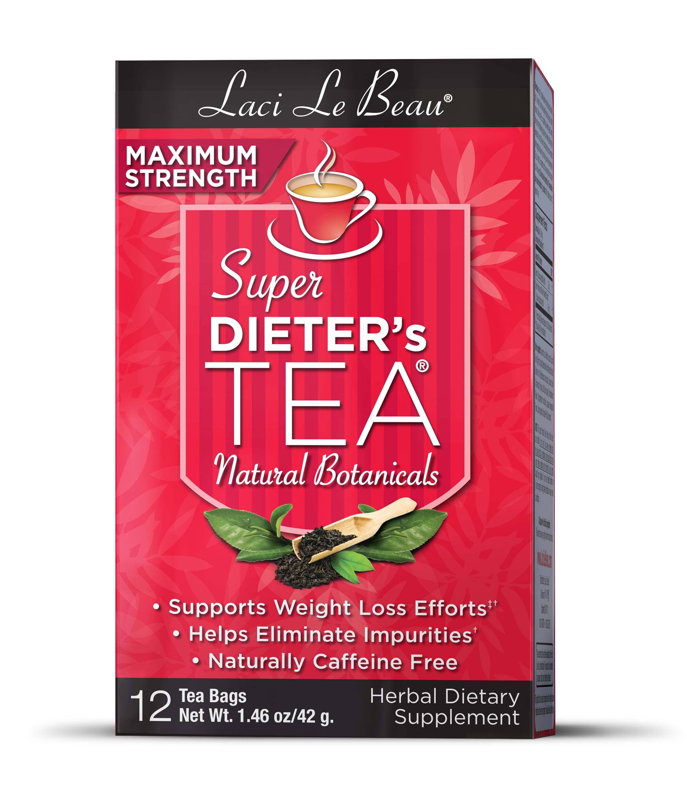Laci Le Beau Super Dieter's Tea Natural Botanicals Maximum Strength
