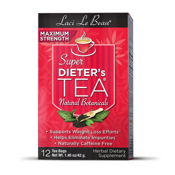 Laci Le Beau Super Dieter's Tea Natural Botanicals Maximum Strength 12ct