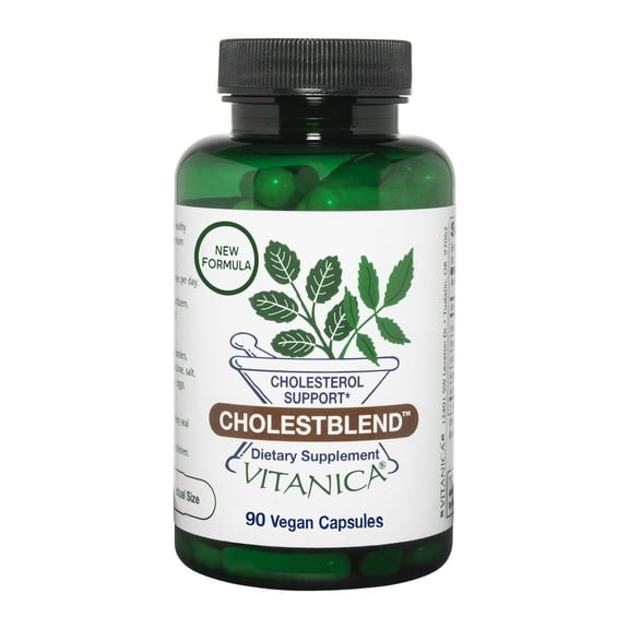 Vitanica Cholestblend, Cholesterol Support, Vegan, 90 Capsules