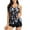 Black womens swimsuits, variant on Womens Swimsuits Pimelu Bathing Suit for Women Tankini Swimsuits Womens Two Pieces Bathing Suits Ladies Fashion Print Tie Front Modest Swimwear Beach Party High Waist Tank Bikini with Boyshort