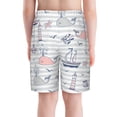 thumbnail image 6 of PAYOHTO Marine Theme Striped Boys Swim Trunks Quick Dry Beach Boardshorts for Teen Boys Bathing Suit Swimwear for Boys, 6 of 7