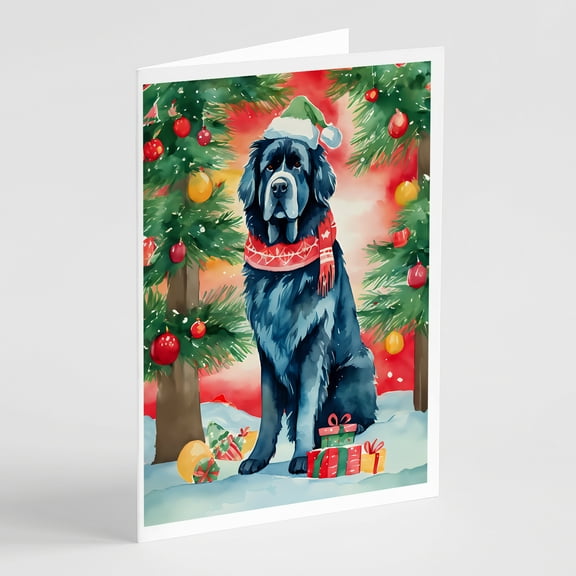Newfoundland Christmas Greeting Cards Pack of 8 7 in x 5 in