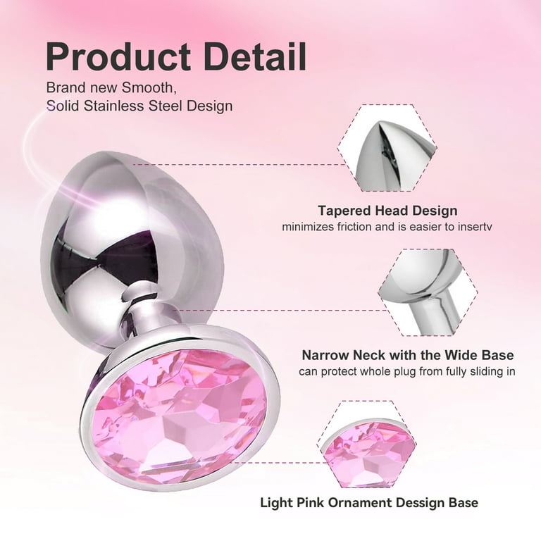 Anal Butt Plug Set Jewelry Design Stainless Steel 3PCS Anal Sex Toys Set,Adult Sex Toys for Couples Female Male-Pink - Walmart.com Anal Butt Plug Set Jewelry Design Stainless Steel 3PCS Anal Sex Toys Set,Adult Sex Toys for Couples Female Male-Pink - Walmart.com